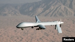 An undated U.S. Air Force image shows a MQ-1 Predator unmanned aircraft. 