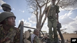 Sojojin Kenya da na Somaliya a garin Tabda, kasar Somaliya