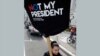 美国各地抗议者举行“不是我的总统”集会