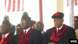 Chief Justice Johnnie Lewis (right)