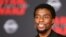 FILE - Actor Chadwick Boseman is pictured at the world premiere of “Star Wars: The Last Jedi” in Los Angeles, Sept. 12, 2017.