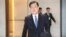 Cố vấn An ninh Quốc gia Hàn quốc Chung Eui-yong đến phi trường quốc tế Incheon ở Incheon, Hàn quốc, ngày 15/3/2018.    
