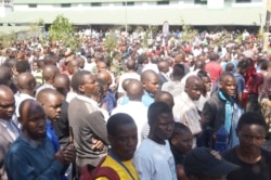 Thousands of protesters took to the streets in Malawi, July 25, 2019, as part of months of protests aimed to force Malawi Electoral Commission chair Jane Ansah to resign. (VOA/L. Masina)