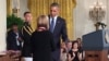 President Obama Awards National Medal of Science to Dr. Geraldine Richmond (A. Pande/VOA)