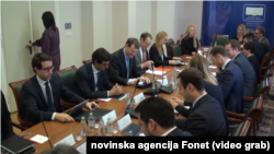 Sastanak delegacije Ministarstva finansija sa delagacijom MMF-a u Beogradu, Foto: Video grab