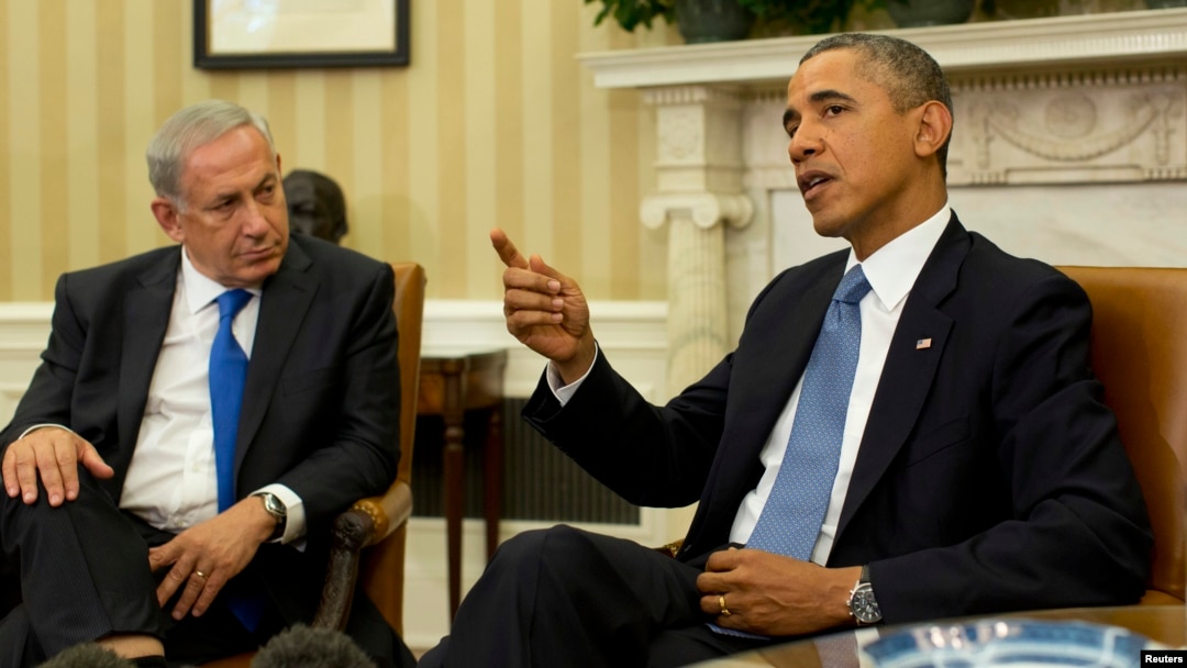 AQSh prezidenti Barak Obama Vashingtonda Isroil bosh vaziri Benyamin Netanyaxu bilan uchrashmoqda, 30-sentabr, 2013-yil