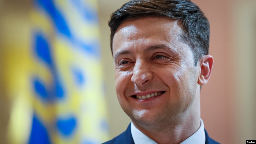 FILE PHOTO: Volodymyr Zelenskiy, Ukrainian comic actor, is a candidate in the upcoming presidential election.