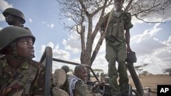 Sojojin Kenya da na Somaliya a garin Tabda, kasar Somaliya