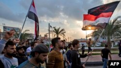 عراقی شہر بصرہ میں مظاہرہ (فائل)