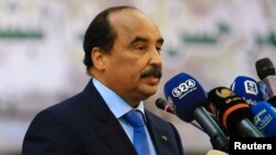 Le président mauritanien Mohamed Ould Abdel Aziz à Khartoum, Soudan, le 10 octobre 2016.