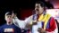 Venezuela's President Nicolas Maduro talks to supporters during a meeting at Plaza Bolivar in Caracas, Dec. 8, 2013.