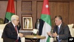 پادشاه اردن و رئیس دولت خودگردان فلسطینی