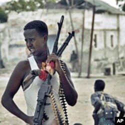 Des soldats gouvernementaux au nord de Mogadiscio