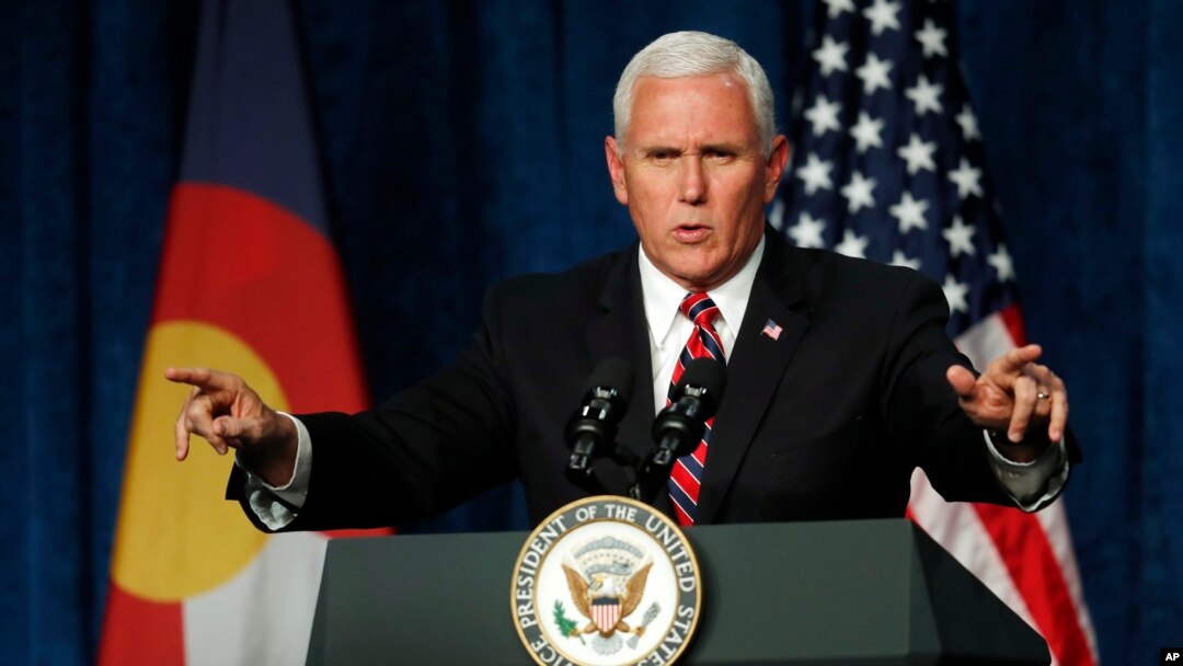 Wakil Presiden Amerika Mike Pence (foto: dok). 