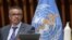 FILE — World Health Organization Director-General Tedros Adhanom Ghebreyesus attends a news conference in Geneva at the WHO headquarters in Geneva Switzerland July 3, 2020. 