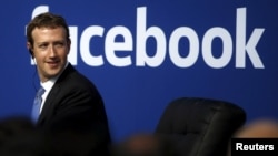 FILE - Facebook CEO Mark Zuckerberg speaks during a town hall at Facebook's headquarters in Menlo Park, California, Feb. 27, 2015. Zuckerberg was one of the victims of the bug that emerged this week on the social networking site.