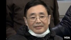 陳子明今年年初抵達波士頓治療癌症（美國之音黃耀毅）