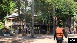 ទីស្នាក់ការម្រើច នៃដែនជម្រកសត្វព្រៃស្រែពក ស្រុកកោះញែក ខេត្តមណ្ឌលគិរី កាលពីថ្ងៃទី១៧ មករា ឆ្នាំ២០២១។ (ទុំ ម្លិះ/វីអូអេ)