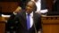 FILE - Opposition Democratic Alliance (DA) party leader Mmusi Maimane speaks during the motion of no confidence against South African president Jacob Zuma in parliament in Cape Town, South Africa, Aug. 8, 2017.