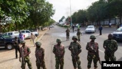 Des soldat nigérians, Abuja, 25 juin 2014.