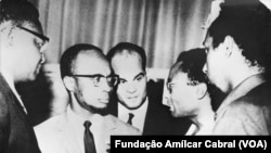 Amílcar Cabral, com Marcelino dos Santos e Agostinho Neto, Roma