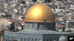 The Dome of the Rock sits on the spot where the ancient Hebrews built the Second Temple before it was destroyed by the Romans nearly 2,000 years ago