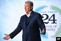 FILE - Former U.S. Vice President Al Gore, pictured in Nov. 13, 2015, was the keynote speaker at the U.N.-hosted Investor Summit on Climate Risk on Wednesday.