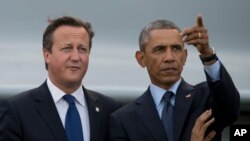 美國總統奧巴馬和英國首相卡梅倫。（資料圖片）