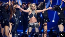 Britney Spears au Festival de Musique iHeartRadio 2016, le 24 septembre 2016 à Las Vegas.