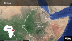 FILE - Map of Ethiopia