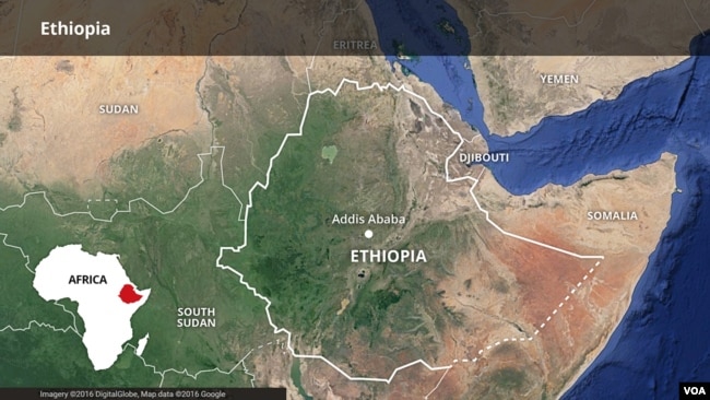 Map of Ethiopia