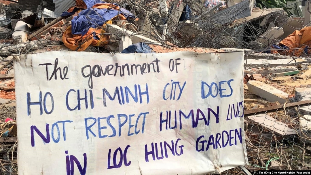 Cưỡng chế Vườn rau Lộc Hưng.