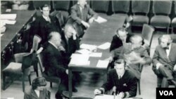 Ruang sidang Nuremberg di mana para penjahat perang Nazi disidang 65 tahun yang lalu.