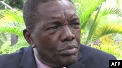 Le porte-parole André-Alain Atundu lors d'un entretien avec l'AFP, à Kinshasa, le 20 décembre 2016.