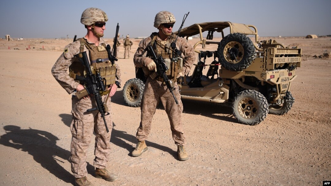 Para tentara AS yang bertugas di pangkalan Lashkar Gah, Afghanistan (foto: dok). 