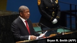 Presidente angolano João Lourenco no discurso do ano passado na ONU