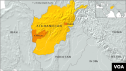 Peta wilayah propinsi Farah, Afghanistan (Foto: ilustrasi).