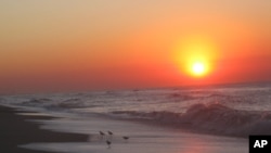 Atlantic Ocean At Sunrise