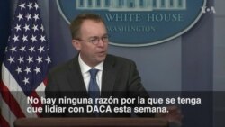 Casa Blanca: "No hay razón para lidiar con DACA"