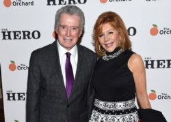 FILE - Regis and Joy Philbin attend a special screening of "The Hero" at the Whitby Hotel, June 7, 2017, in New York.