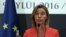Federica Mogherini, jefe de política exterior de la Unión Europea, instó averiguar qué pasó en realidad en las elecciones de gobernador el domingo 15 de octubre en Venezuela. Foto de archivo.