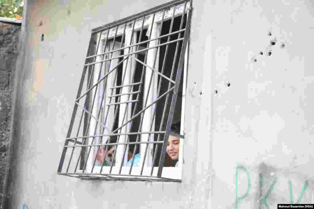 The town of Cizre in southteastern Turkey after weeklong curfew lifted