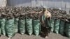 Millions of Charcoal Sacks Clutter Somali Town