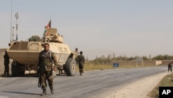 نیرو های امنیتی افغان در مسیر شاهراه بین بغلان و کندز