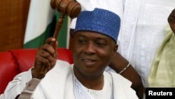 Sabon Shugaban Majalisar Dattawan Najeriya, Sanata Bukola Saraki da jam'iyyar APC ta ki amincewa da shi a da