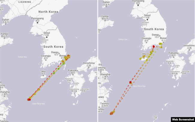 Ͻ ȣ  4~5 () 6~7 . ߱ؿ Ÿ̿ Ϻ ػ ĥ  ӹ  ٽ ѱ ǵư  Ȯεȴ. ڷ=MarineTraffic