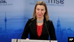 Kepala kebijakan Luar Negeri Uni Eropa, Federica Mogherini (foto: dok).