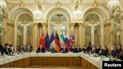 이란 핵 합의 복원 협상 회의장 (자료사진)
