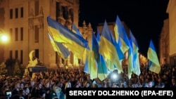 Акция протеста против предоставления Донбассу особого статуса. Киев. 2 октября 2019 г.