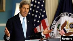 El secretario Kerry fue enfático en afirmar que el “ataque con armas químicas" se llevó a cabo utilizando “un agente neurotóxico”. [Foto: Departamento de Estado].